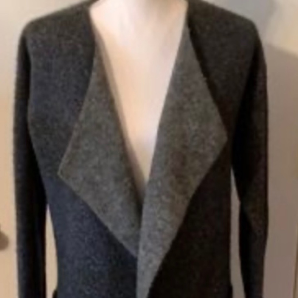 Max Studio Blue Grey M Wool Sweater Scandi Girl Normcore Officecore Cottagecore